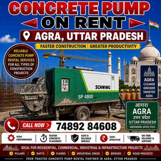 Concrete Pump on Rent in Agra